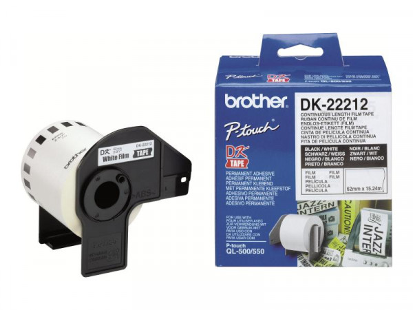 Film weiß Brother QL550/500 15,48m*62mm DK-22212