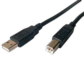 Sharkoon Kabel USB 2.0 A-B 0,5m schwarz