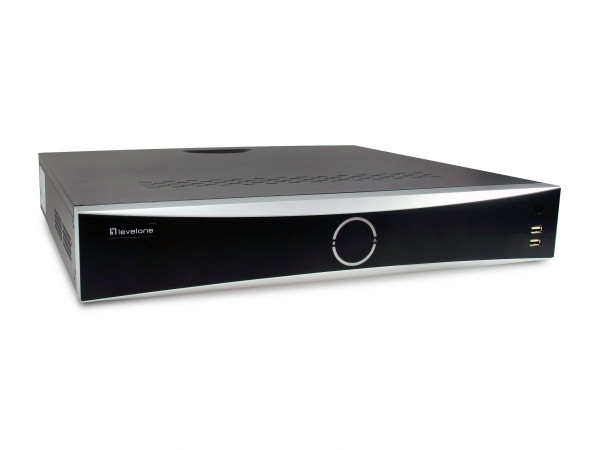 LevelOne NVR-0411 32-Kanal Netzwerk Videorek. PoE H.265 10TB