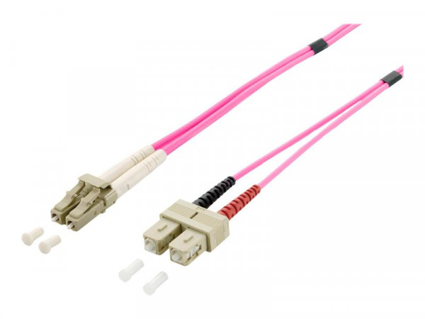 Equip LWL Patchkabel LC->SC 5.00m Multimode Duplex OM4