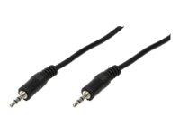 LogiLink Audiokabel 1x 3,5mm -> 1x 3,5mm St/St 2.00m bk
