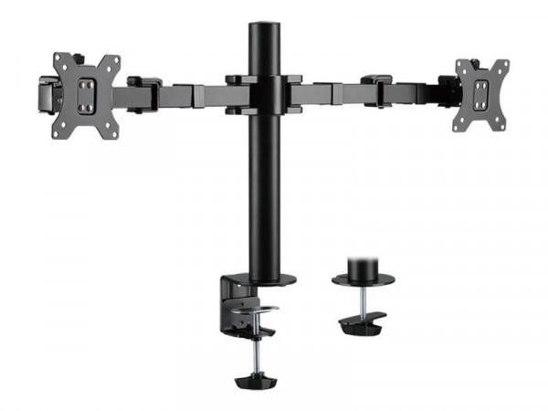 LogiLink TIS 17"-32" 2TFT 3Gelenke schw. Max.12KG +Lochmont.