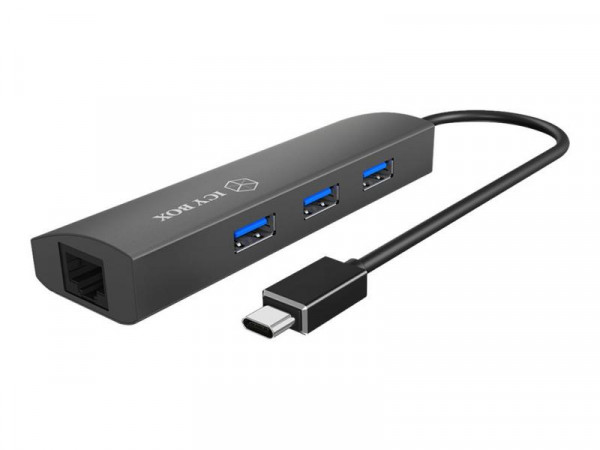 Hub 3-Port IcyBox USB 3.0 IB-HUB1406-C Aluminium Gehäuse