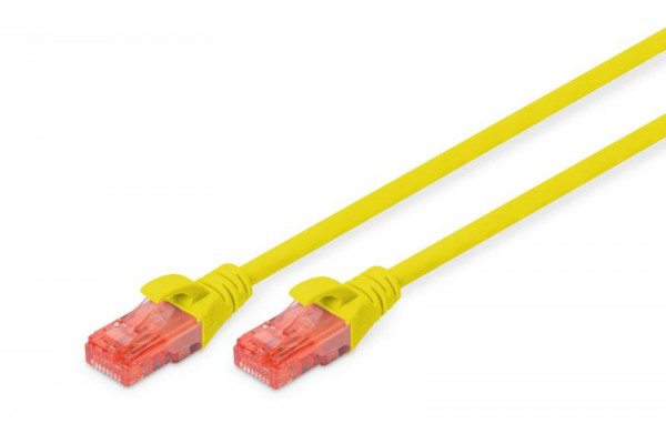 DIGITUS CAT 6 U/UTP Patchkabel - LSZH, 10m, gelb