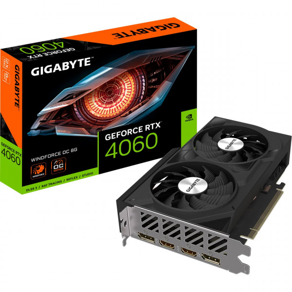 Gigabyte RTX4060 Windforce OC 8GB GDDR6 2xHDMI 2xDP
