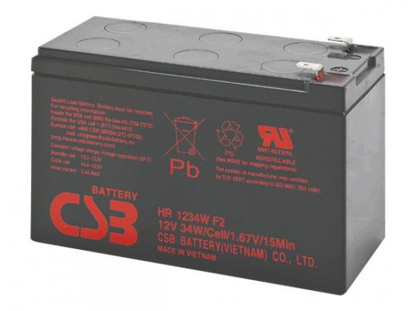 Bluewalker CSB HR 1234W F2 VRLA Blei-Gel Akku 12V/9Ah