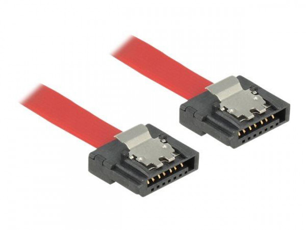 SATA-Kabel Delock SATA III -> SATA St/St 0.3m FLEXI rot