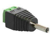 Adapter Delock Terminalblock 2Pin -> DC 1,3 x 3,5mm Stecker