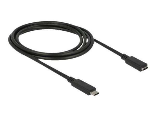 Delock Verlängerungskab. USB/C St > Bu SuperSpeed 2.0m schwa
