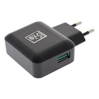 2GO Schnellladegerät 100V-240V 1xUSB Quick-Charge3.0-schwarz