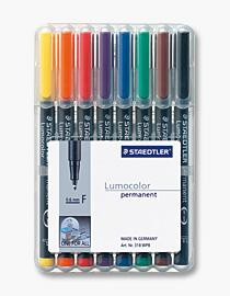 STAEDTLER Folienstift Lumocolor F perm 8St