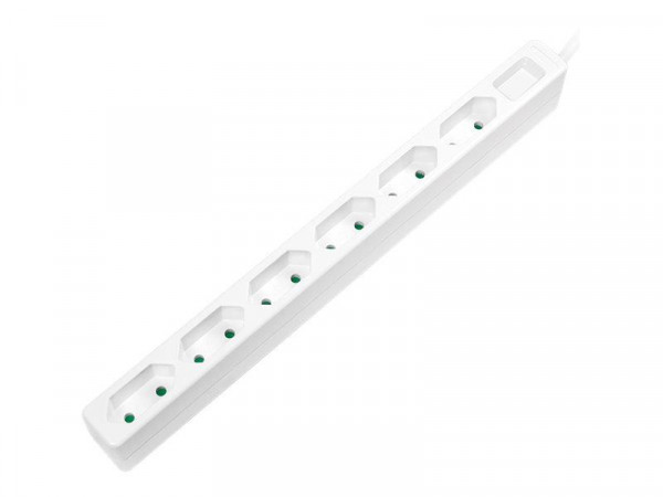 LogiLink Steckdosenleiste 6-fach für Eurostecker, 1,5M weiß