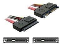 SATA-Verl. Delock SATA 22pin -> SATA 22pin St/Bu 0.50m rot
