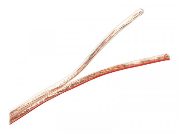 LogiLink Lautsprecherkabel, 2x2.50 mm2, 50 m transparent