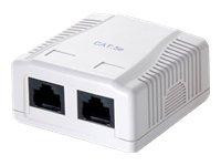Equip Dose UTP C5e 2-Port AP weiß Polybeutel