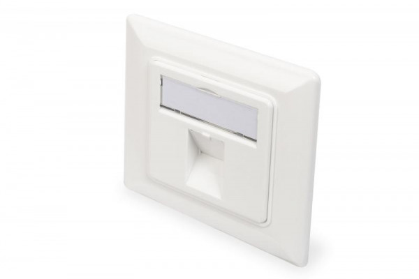 DIGITUS Leerdose Keystone Module,1xRahmen 80x80mm+Zentralp.