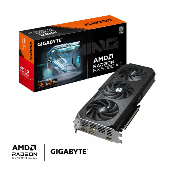Gigabyte Radeon RX9060 XT Gaming OC 8GB GDDR6 2xHDMI 2xDP