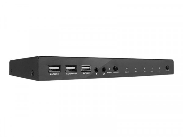 Lindy 4 Port HDMI 18G, USB 2.0 & Audio KVM Switch