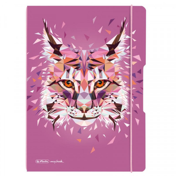 Herlitz Notizheft flex A4 PP W.A.Luchs 2x 40Bl. kariert/lin