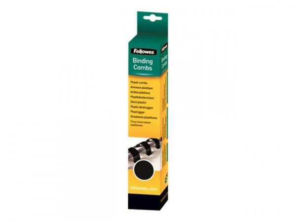 Fellowes Plastikbinderücken 12mm - schwarz