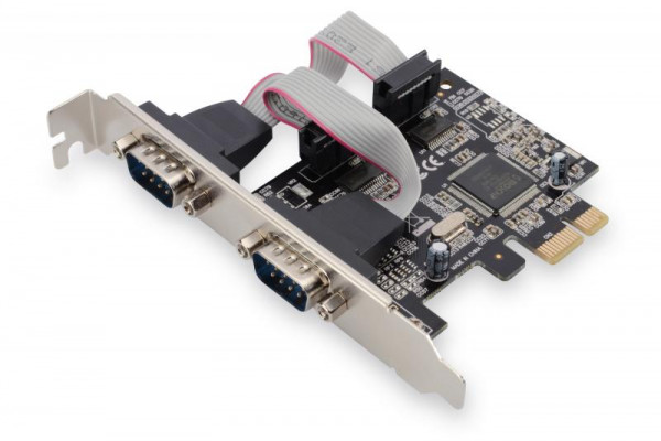 DIGITUS PCI Expr Card 2x D-Sub9 seriell Ports + LowProfile