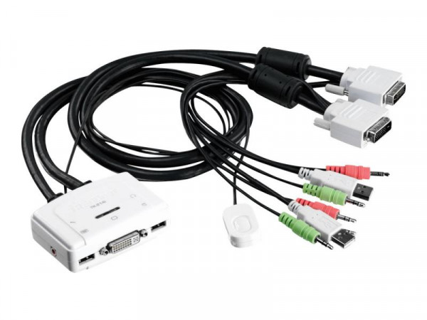 TRENDnet KVM 2-port DVI Switch mit Audio
