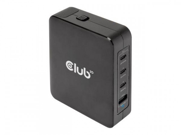 Club3D Reiseladegerät 3xUSB Typ C, 1xUSB Typ A, PD 140W