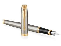 PARKER Füller IM Brushed Metal M Blau