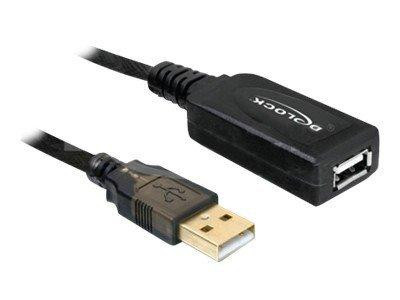 USB Verl. Delock A -> A St/Bu 20.00m aktiv sw