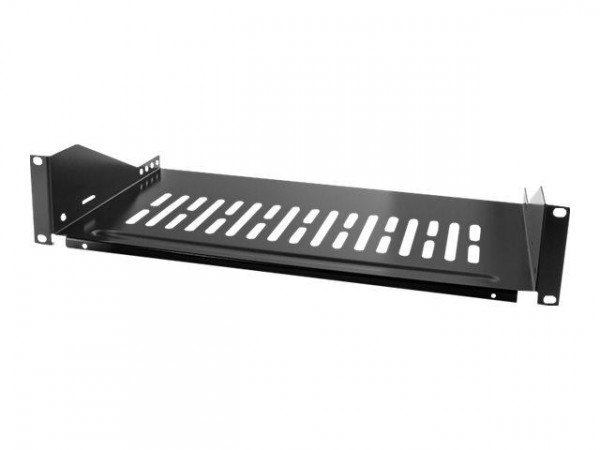 LogiLink 19" Fachboden Befestigung vorne T=400mm, schwarz 