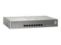 LevelOne Switch 8x GE GEP-0821 123.2W 8xPoE+