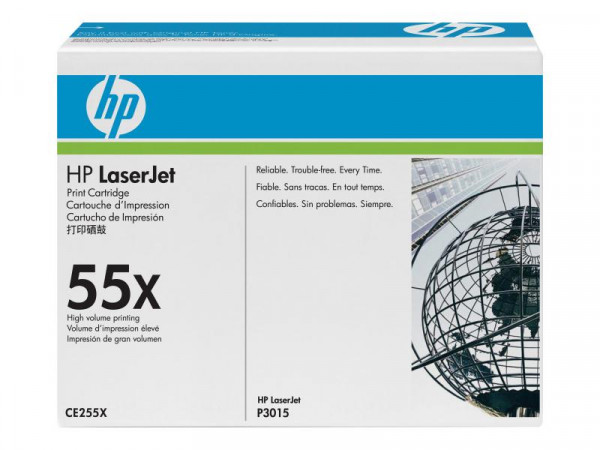 HP 55X - 2er-Pack - Hohe Ergiebigkeit - Schwarz - Original - LaserJet - Tonerpatrone (CE255XD)