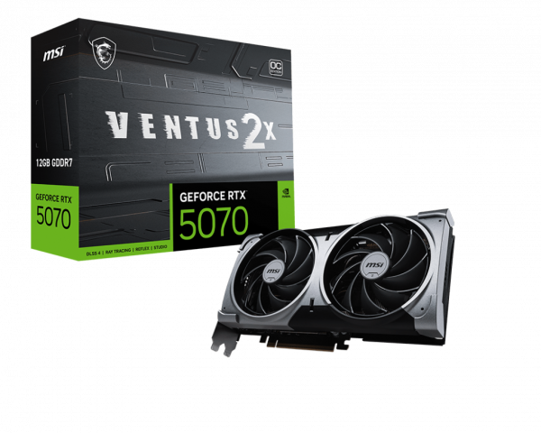 MSI RTX5070 Ventus 2X OC 12GB GDDR HDMI 3xDP