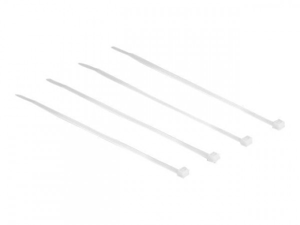 Kabelbinder Delock 200mm 100Stk transparent