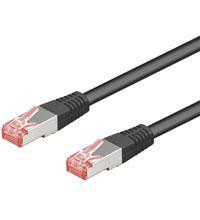 Goobay Netzwerkkabel Cat6 S/FTP, 2m, schwarz, Bulk