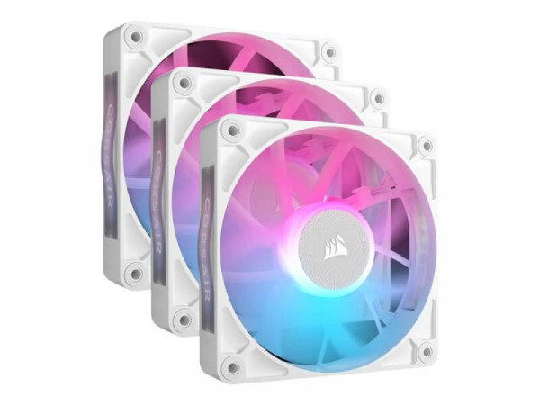 CORSAIR Lüfter 120*120*25 RX120 RGB iCUE Link White Triple