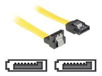 SATA-Kabel Delock SATA -> SATA down St/St 0.50m gelb Clips