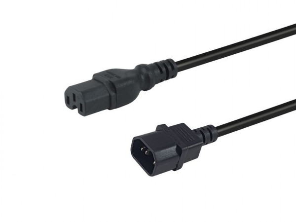 Equip Netzkabel Anschl. C14 -> C15 1.80m schwarz