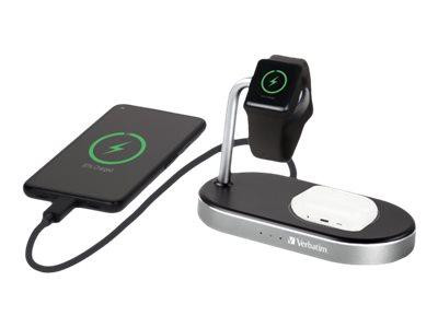 Verbatim WCS-02 3in1 Qi MFi Wireless Apple+QC 3.0 Charger