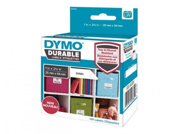 DYMO LW-Kunststoff-Etiketten 25x54mm 160 St weiß permanen