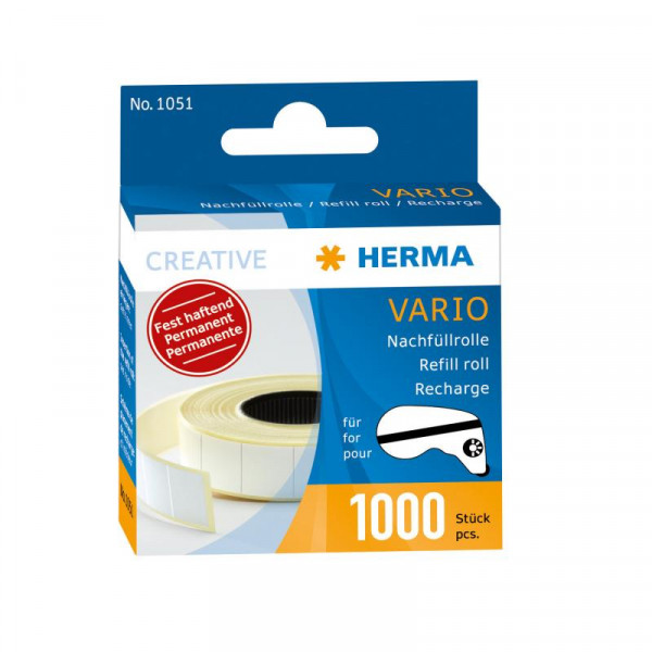 HERMA Vario Nachfüllrolle fest haftend 1000 Klebestücke