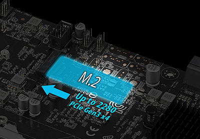 Beschleunigte Datenübertragungsgeschwindigkeiten von bis zu 32Gbit/s mit M.2