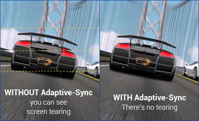 Adaptive-Sync-Technologie für ein verzögerungsfreies Gameplay