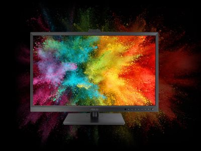 ProArt Display PA32DC zeigt ein farbenfrohes Bild.