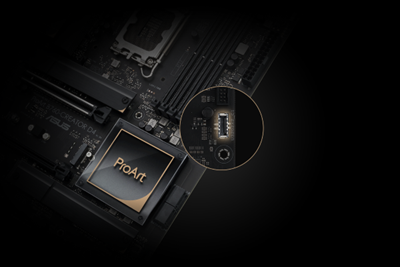 Das ProArt B760-Creator D4 verfügt über einen USB 3.2 Gen 2x2 Type-C®-Anschluss an der Vorderseite