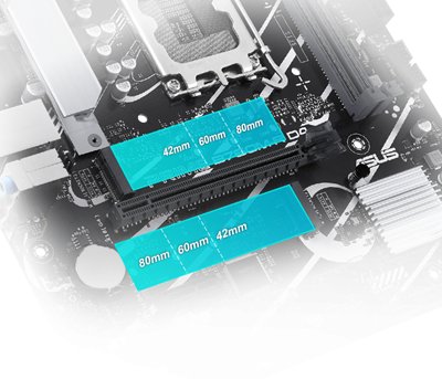 Unterstützt zwei M.2-Steckplätze