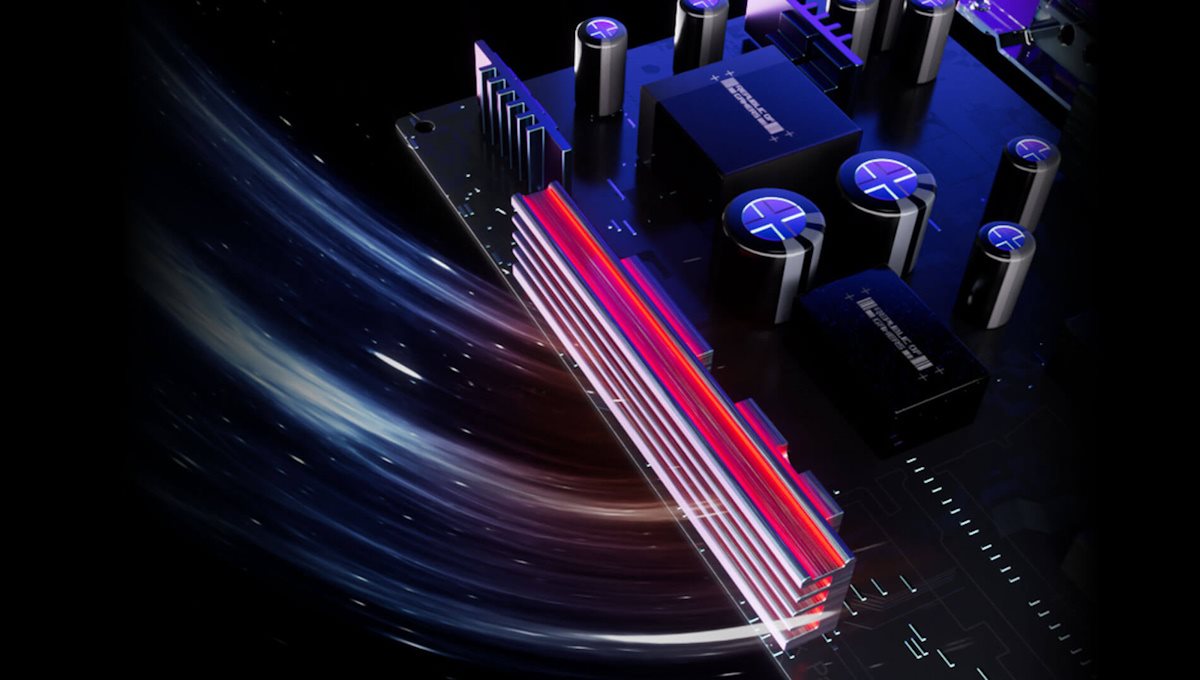 Das Bild zeigt den Luftstrom durch den Monitor