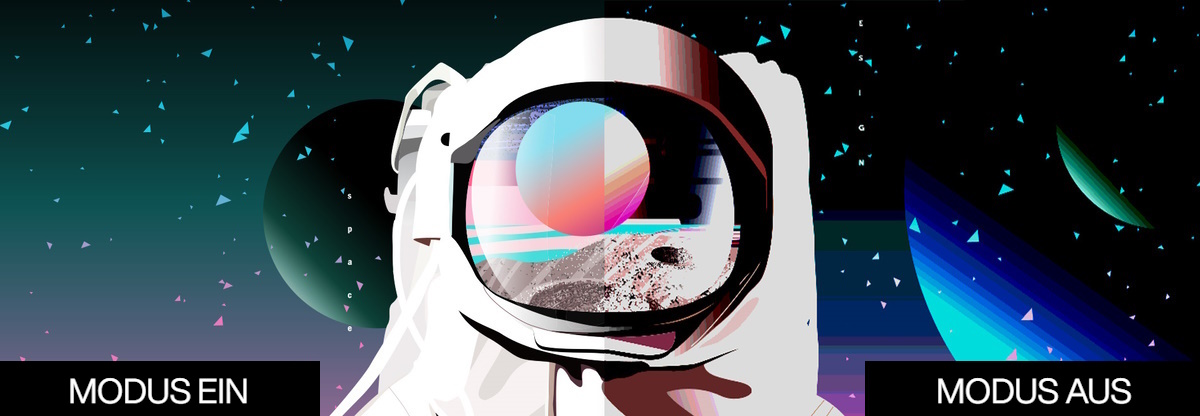 Vergleich von sRGB Modus ein und aus