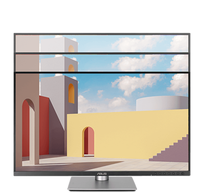 Das ProArt Display hat einen ergonomisch gestalteten Standfuß mit Höhenverstellung