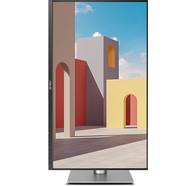 Das ProArt Display verfügt über einen ergonomisch gestalteten Standfuß mit Drehfunktion